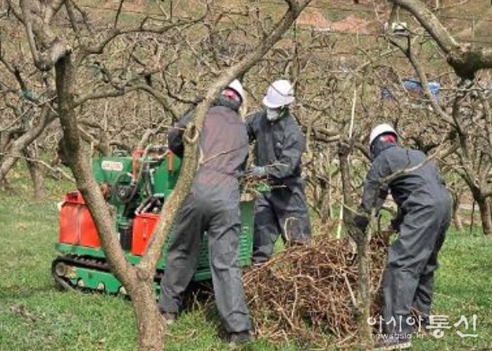 영농부산물 파쇄지원단
