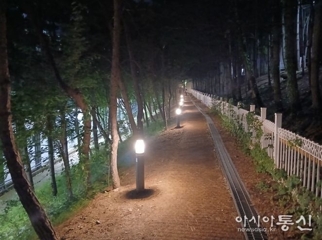 죽전동 산책로 야간조명 설치