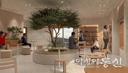 유심 홍보관에서 울산 소재 다양한 관광기업의 상품을 나열하여 홍보하고 있다