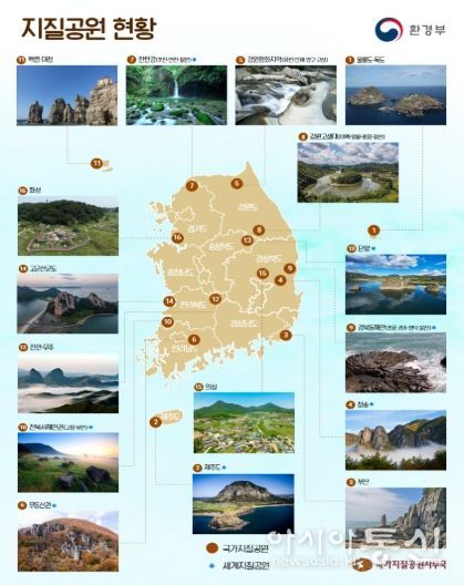 전국 지질공원 현황