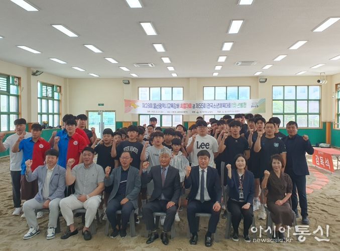 울산교육감배 씨름대회 7개 체급 60여 명 참가