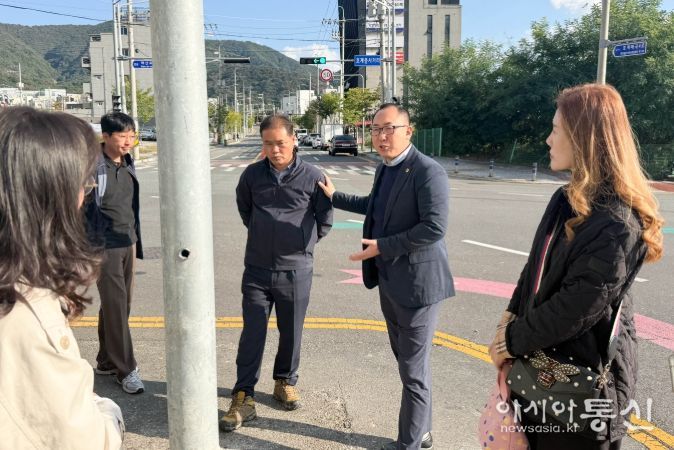 손근호 의원, 옹벽 민원 후속 간담회