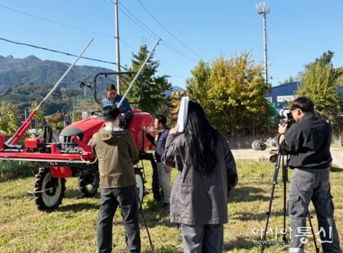 함양군, 농작업 안전 재해 예방 홍보 영상 촬영