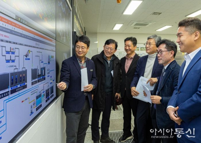 김태흥 부의장·한채훈 의원,‘롯데프리미엄아울렛 의왕점’ 물 재이용 시설 현장 방문