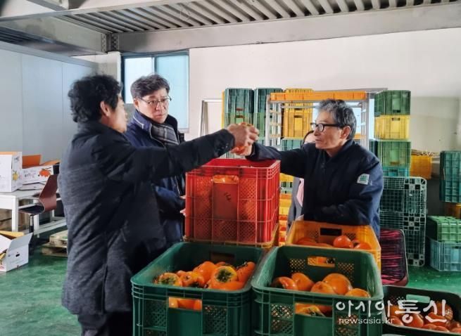 진병영 함양군수 ‘서하 곶감’ 생산 농가 방문 및 격려
