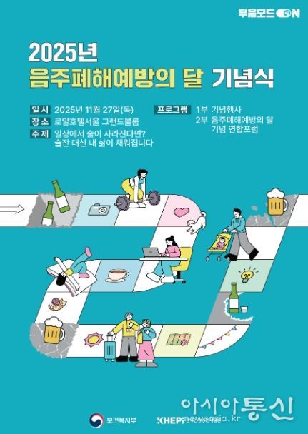 2025년 음주폐해예방의 달 기념식 포스터