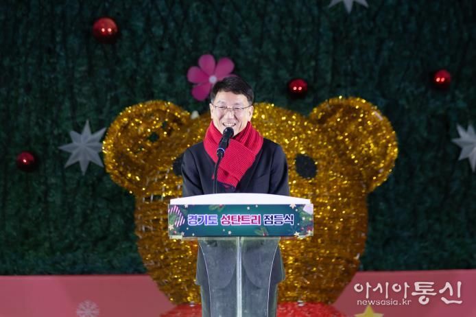 경기도, 경기융합타운 광장 밝히는 ‘도담트리’ 점등