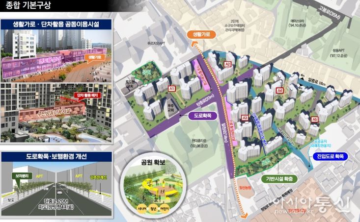 일산동 미래타운 종합 기본구상도