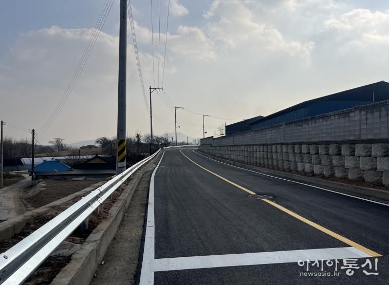 용인특례시 처인구 백암면 백봉리에 개통된 농어촌도로 '봉리선 리도206호 1구간'