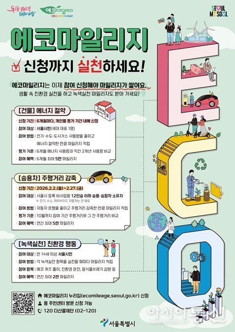 에코마일리지 2026년 제도 개선 홍보 포스터