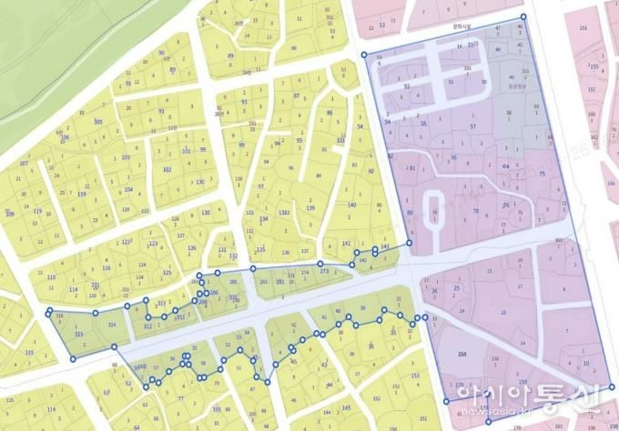 행리단길 일원 지역상생구역 구역도