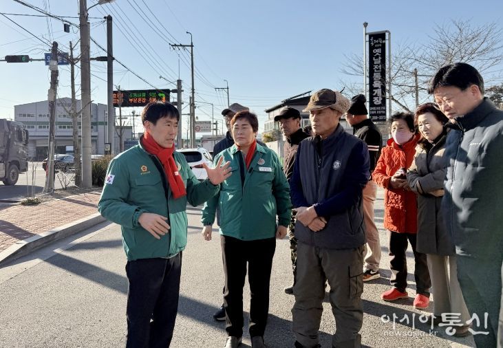 백현조 산업건설위원장, 북구 연암교차로 교통안전 민원 후속 현장 점검