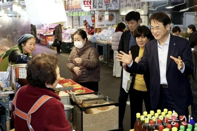 설 명절맞이 원당 전통시장 방문