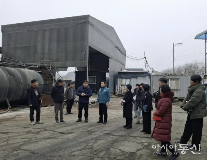 포천시, 영중면 거사리 유지공장 현장 점검…악취 저감 방안 논의